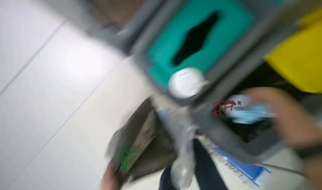 Sorting trash into recycling bins: egocentric robotics sample