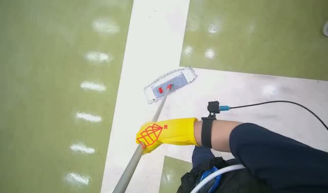 Mopping the floor: egocentric robotics sample