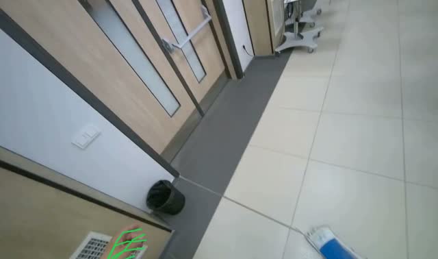 Mopping room floor: egocentric robotics sample