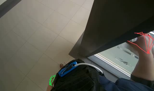 Wiping window frames: egocentric robotics sample