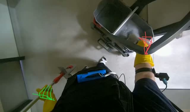 Cleaning and wringing mop head: egocentric robotics sample