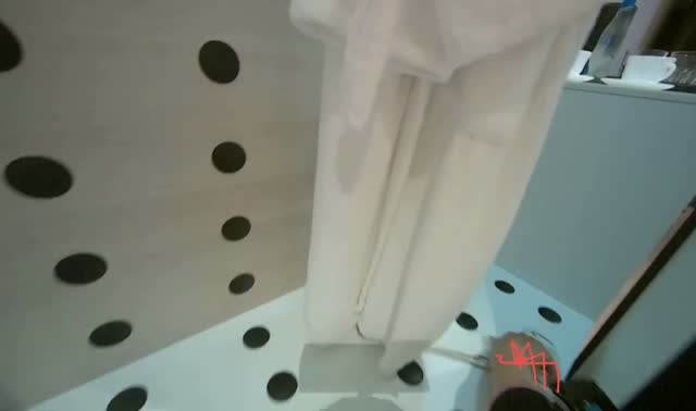Wiping inside of cabinet: egocentric robotics sample