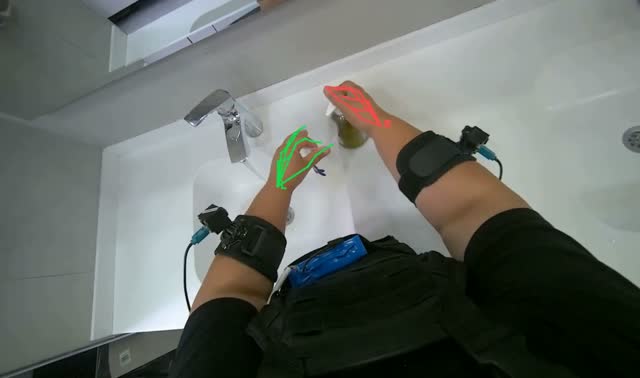 Cleaning and disposing reusable items: egocentric robotics sample