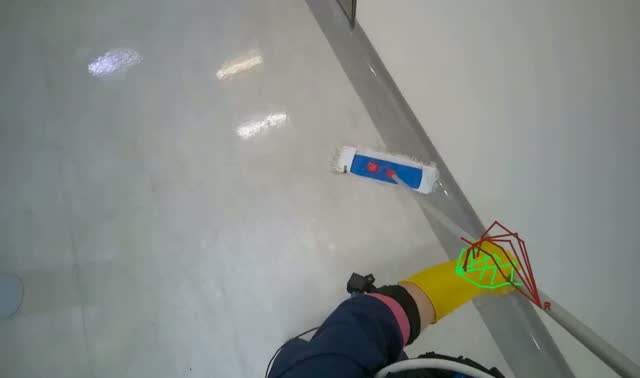 Mopping office floor: egocentric robotics sample