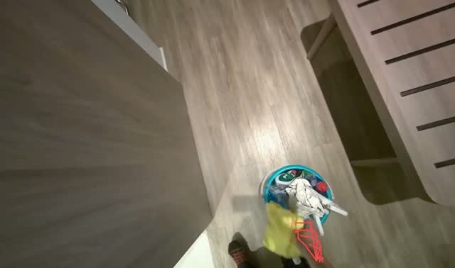 Wiping room surfaces: egocentric robotics sample