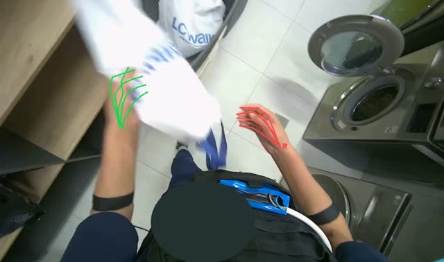 Loading and operating washing machines: egocentric robotics sample