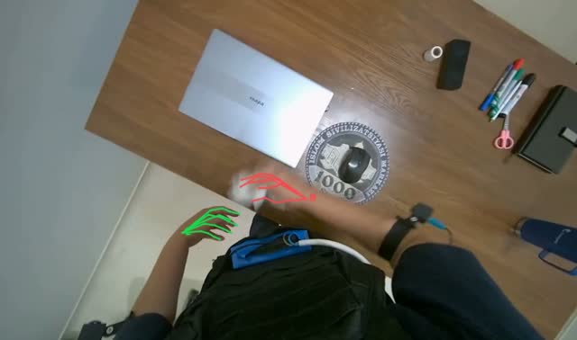 Wiping office desks: egocentric robotics sample