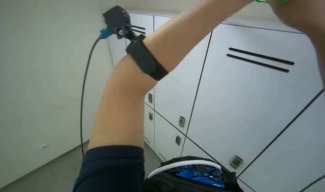 Cleaning locker tops: egocentric robotics sample