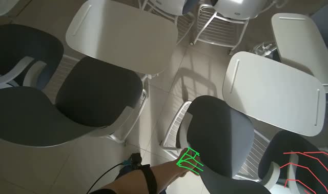 Arranging chairs in room: egocentric robotics sample