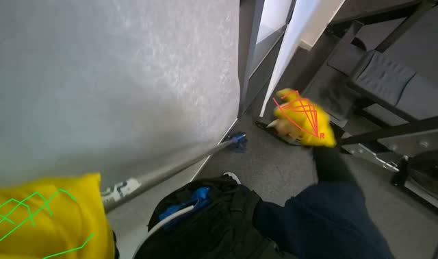 Cleaning gym walls and windows: egocentric robotics sample