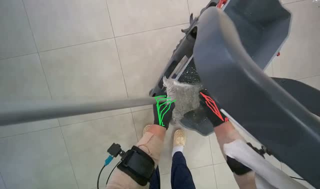 Wetting and wringing mop head: egocentric robotics sample
