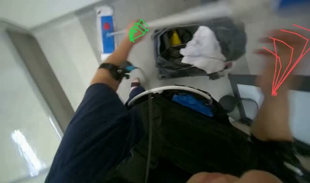 Mopping classroom floor: egocentric robotics sample