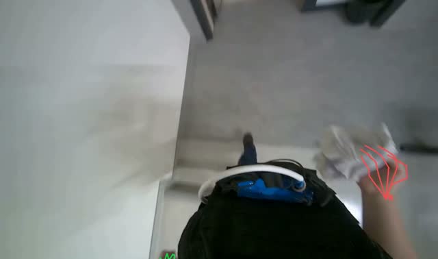Mopping auditorium floor: egocentric robotics sample