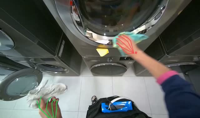 Cleaning washing machines: egocentric robotics sample