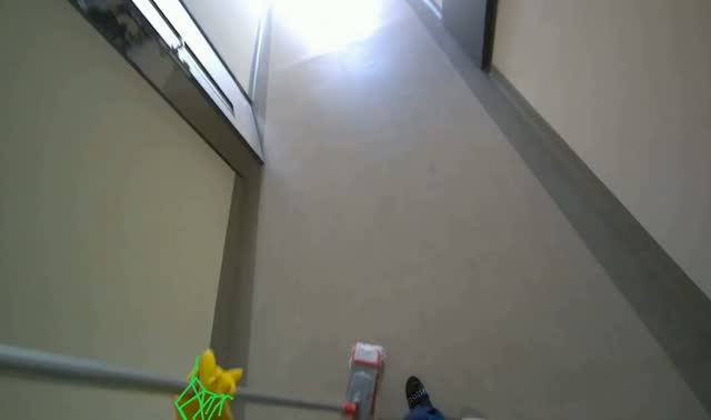 Mopping office floor: egocentric robotics sample