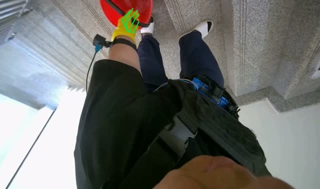 Cleaning staircase and railings: egocentric robotics sample