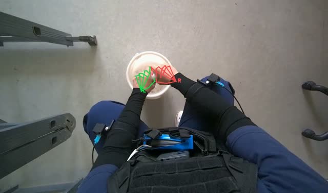 Wringing cleaning cloth: egocentric robotics sample