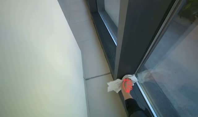 Wiping glass windows: egocentric robotics sample