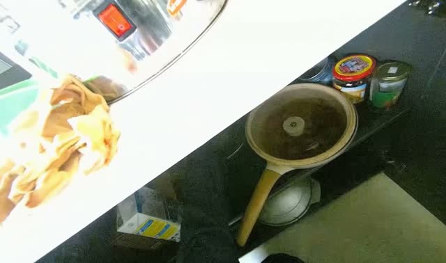 Cleaning and organizing kitchen cabinet: egocentric robotics sample