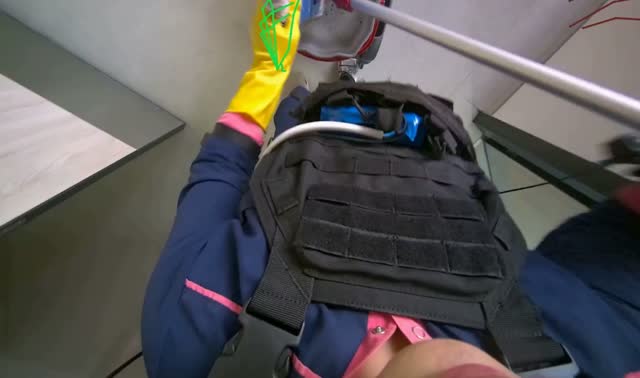 Preparing cleaning equipment: egocentric robotics sample