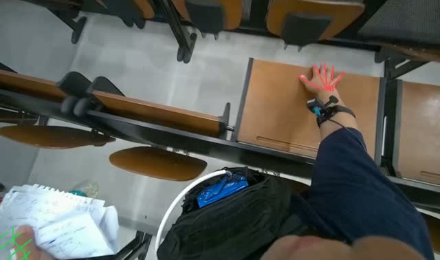 Organizing classroom desks: egocentric robotics sample
