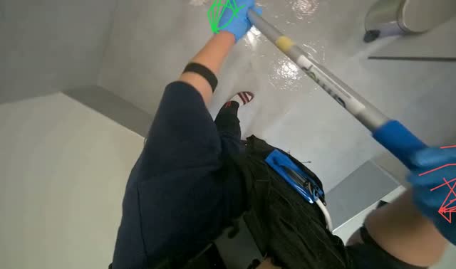 Mopping floor: egocentric robotics sample