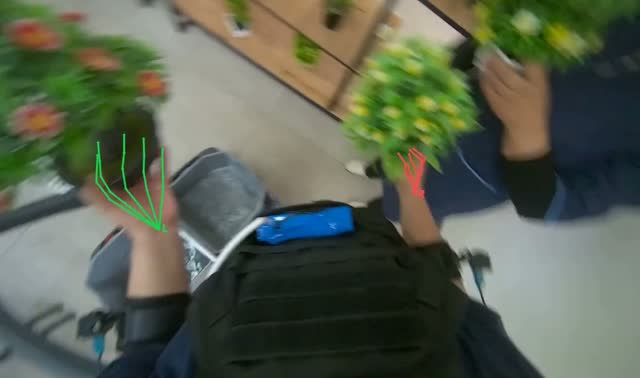 Washing potted plants: egocentric robotics sample