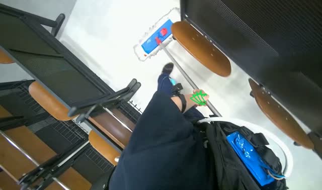 Mopping classroom floor: egocentric robotics sample