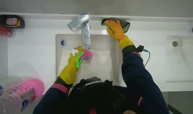 Cleaning sink and counter: egocentric robotics sample