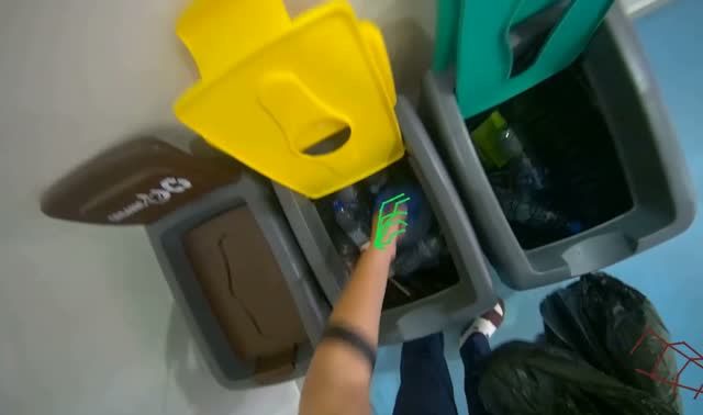 Sorting items into recycling bins: egocentric robotics sample
