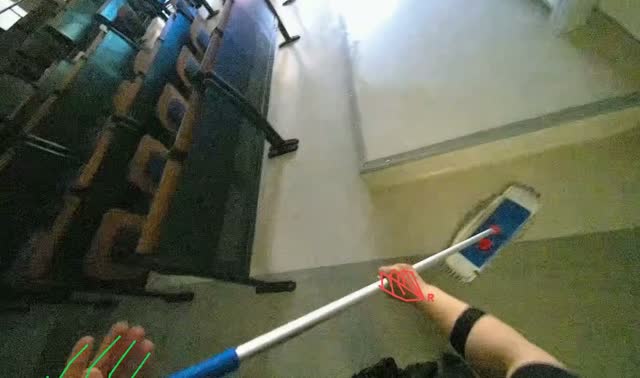 Cleaning floor and adjusting room: egocentric robotics sample