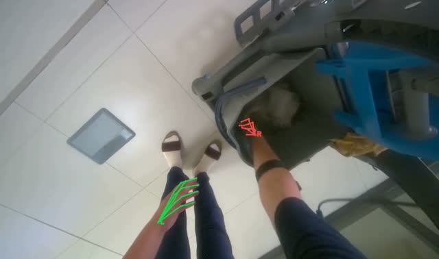 Wringing out mop head: egocentric robotics sample