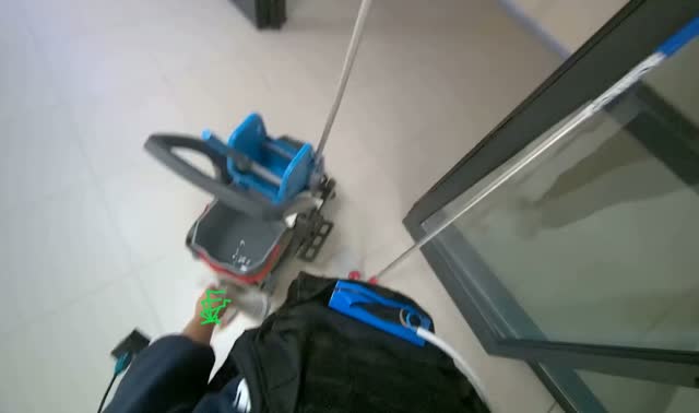 Changing and wringing mop cloth: egocentric robotics sample