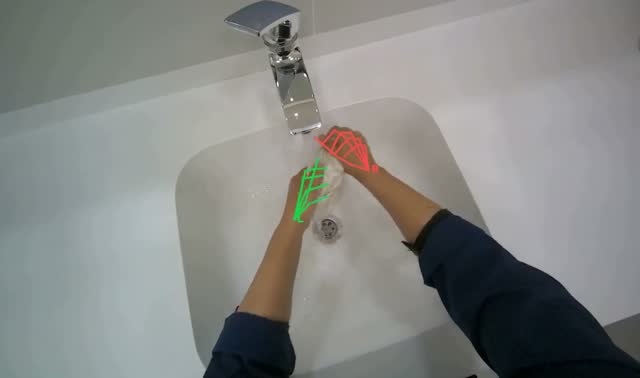 Wetting and wringing cleaning cloth: egocentric robotics sample