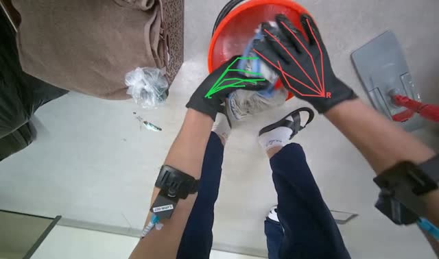 Cleaning mop head: egocentric robotics sample