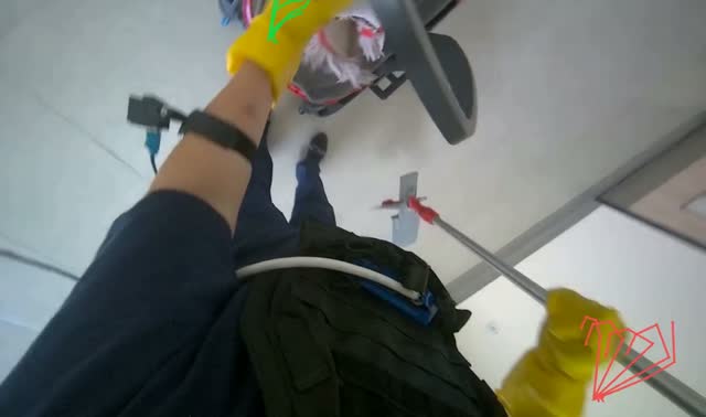 Mopping floor: egocentric robotics sample