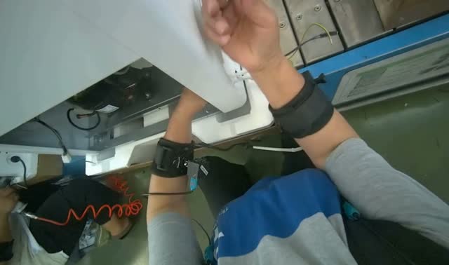 Connecting and organizing appliance wires: egocentric robotics sample