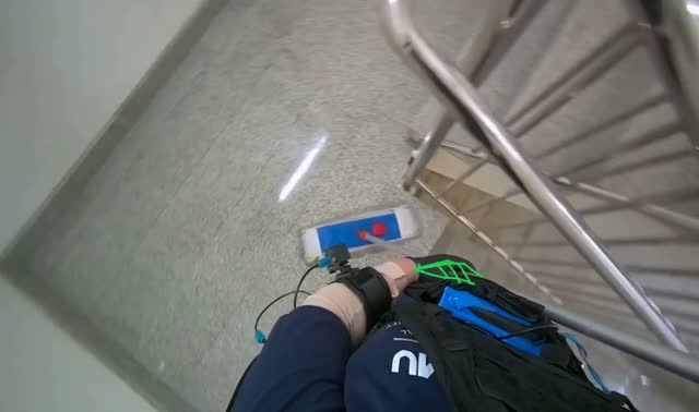 Mopping stairs: egocentric robotics sample