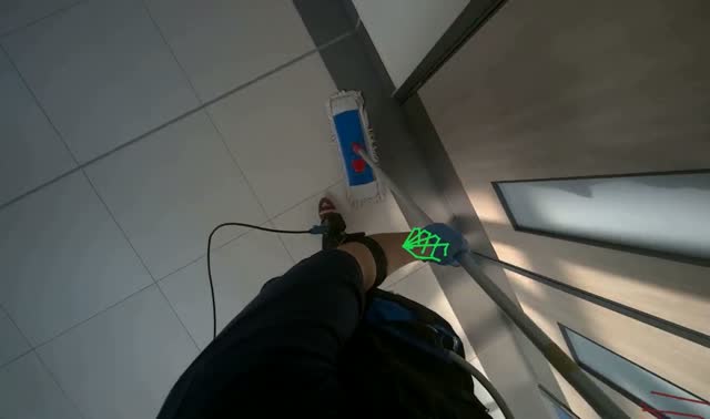 Cleaning mop head: egocentric robotics sample