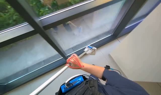 Cleaning glass windows: egocentric robotics sample