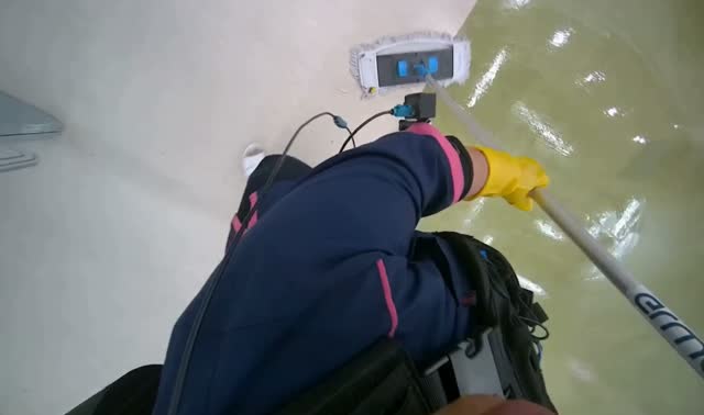 Mopping the floor: egocentric robotics sample