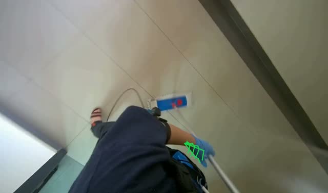 Mopping floor: egocentric robotics sample