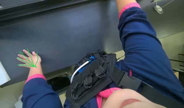 Wiping window frame: egocentric robotics sample