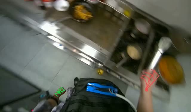Preparing and serving noodles: egocentric robotics sample