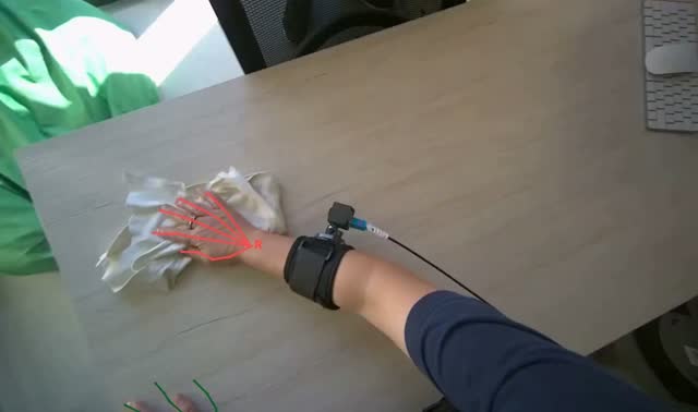 Wiping office desk: egocentric robotics sample