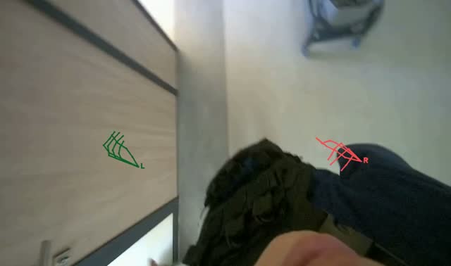 Mopping office floor: egocentric robotics sample