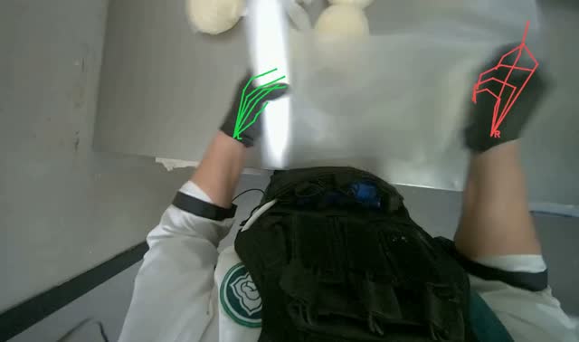 Shaping dough on counter: egocentric robotics sample