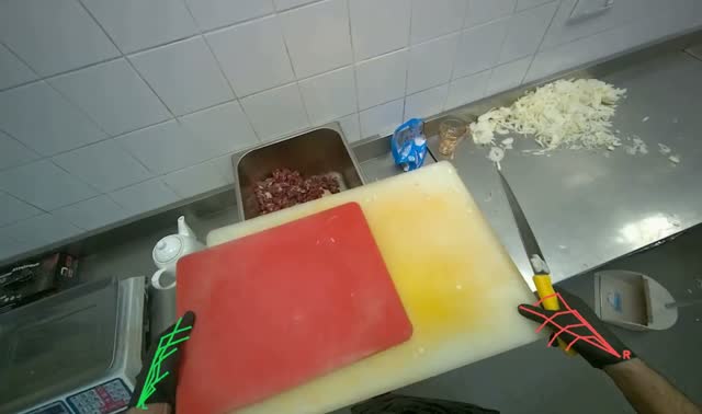 Organizing cutting boards and knife: egocentric robotics sample