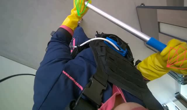 Mopping floor: egocentric robotics sample