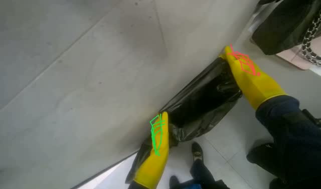 Servicing restroom facilities: egocentric robotics sample